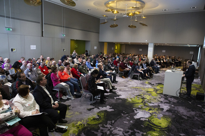 View of crowd at National Advocacy Conference, Dublin, 2019