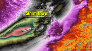 Closures and information on Storm Eowyn